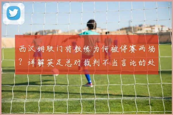 西汉姆联门将教练为何被停赛两场?详解英足总对裁判不当言论的处罚规则